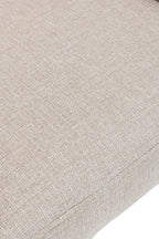Chaise de salle à manger Japandi en lin beige