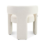 Chaise de salle à manger Japandi – Lin blanc cassé
