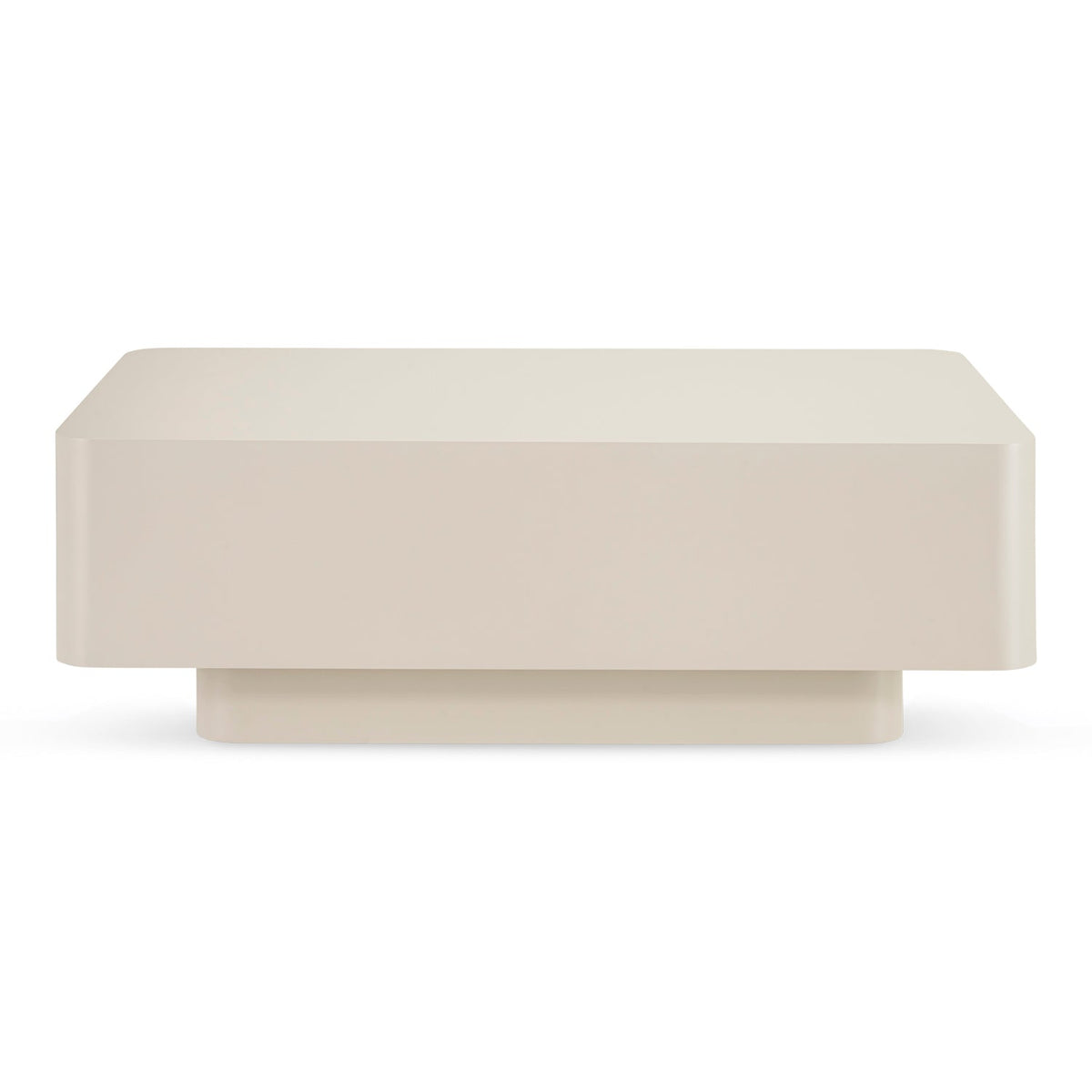 Table basse style Japandi, beige clair, L 120 cm x l 60 cm x H 38 cm