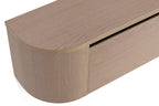 Meuble TV style Japandi en chêne beige clair