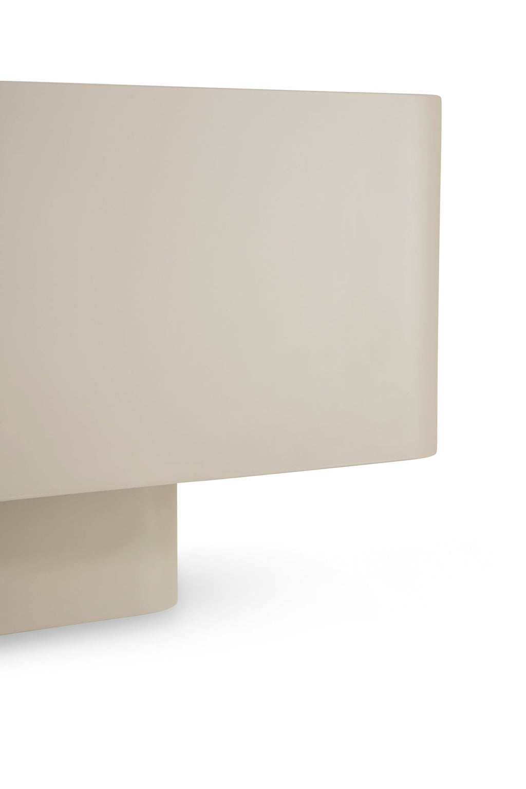 Table basse Japandi beige clair L 100 cm x l 100 cm x H 38 cm