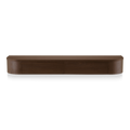 Coiffeuse japonaise en noyer avec caisson suspendu