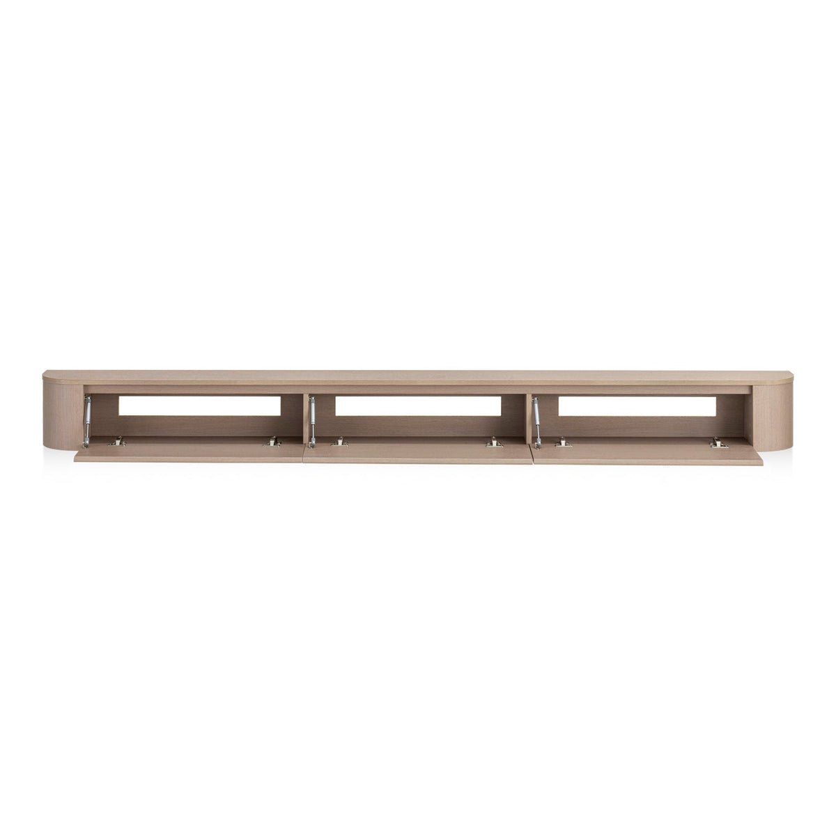 Meuble TV style Japandi en chêne beige clair