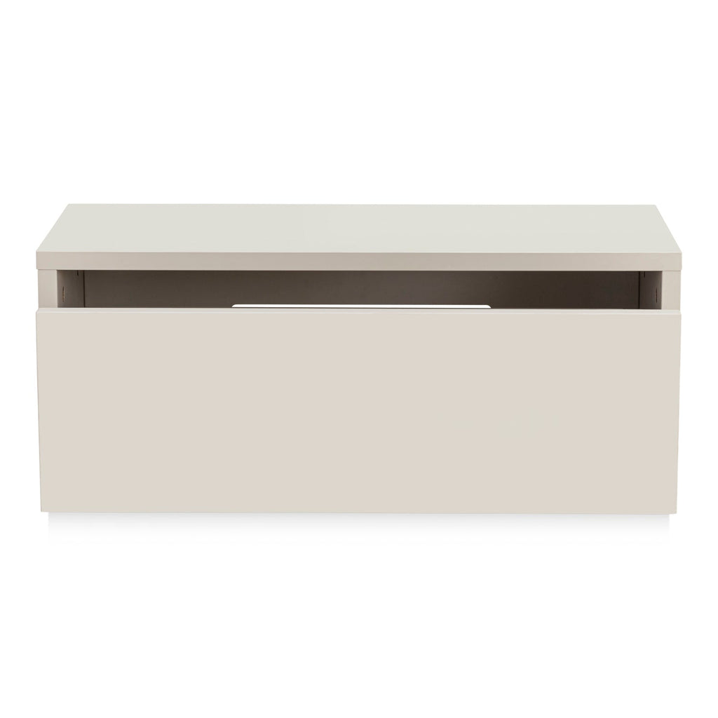 Meuble d'entrée beige clair avec 1 tiroir