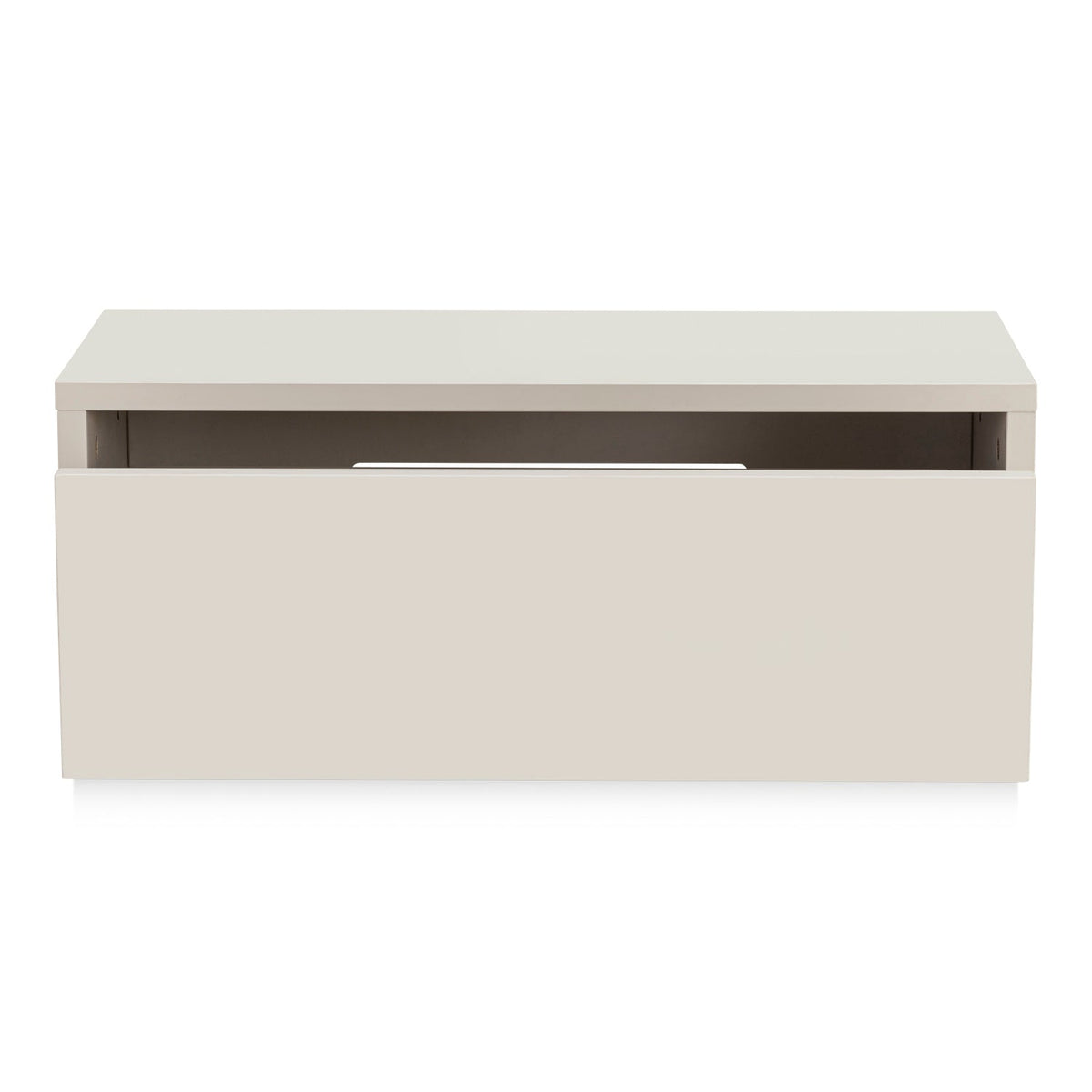 Meuble d'entrée beige clair avec 1 tiroir