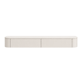 Meuble d'entrée suspendu / Coiffeuse style Japandi – Beige clair