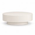 Table basse ronde beige clair Ø 100 cm x H 38 cm
