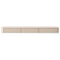 Meuble TV Japandi beige et lin