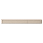 Meuble TV Japandi beige et lin