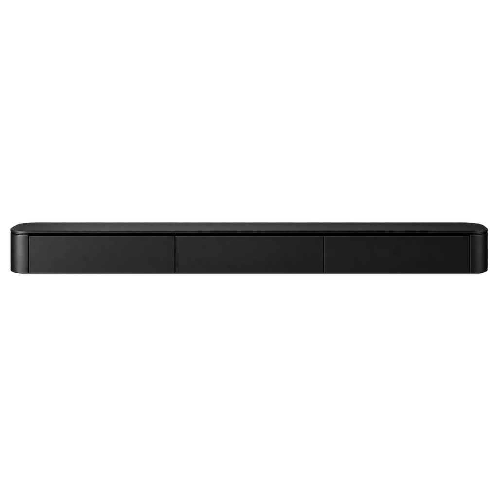Meuble TV Japandi noir mat