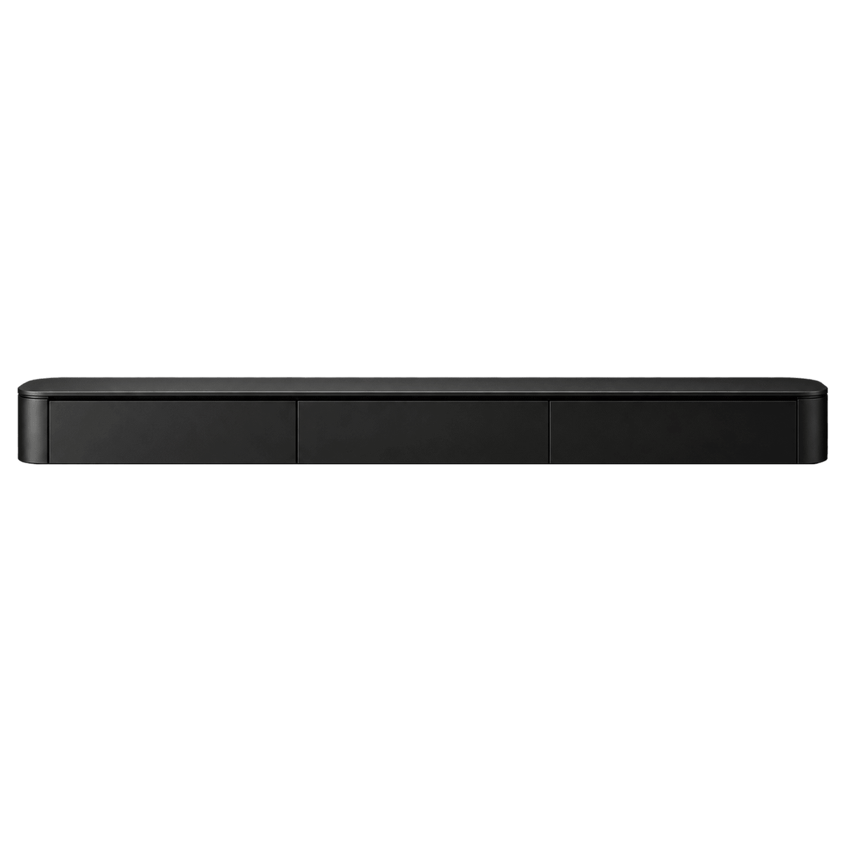 Meuble TV Japandi noir mat