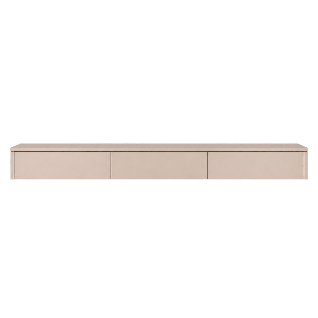 Meuble TV beige-taupe mat