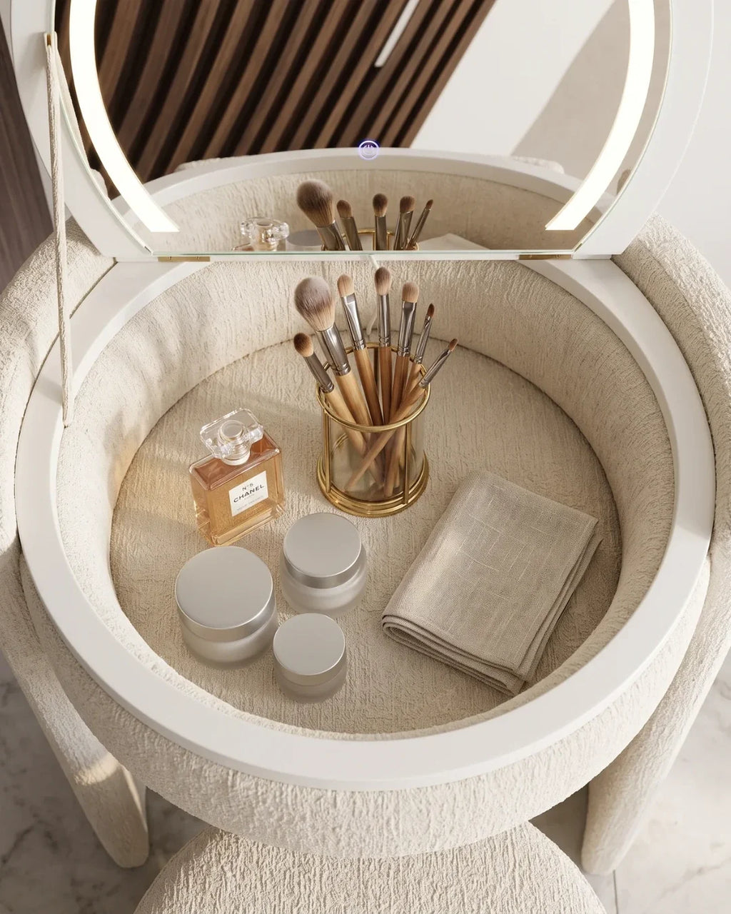 Table de maquillage avec miroir COZIA™