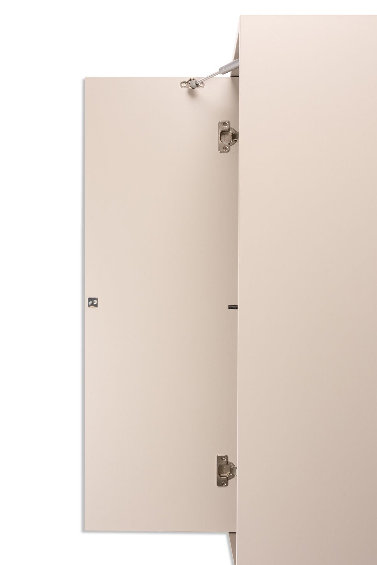 Meuble TV beige-taupe mat