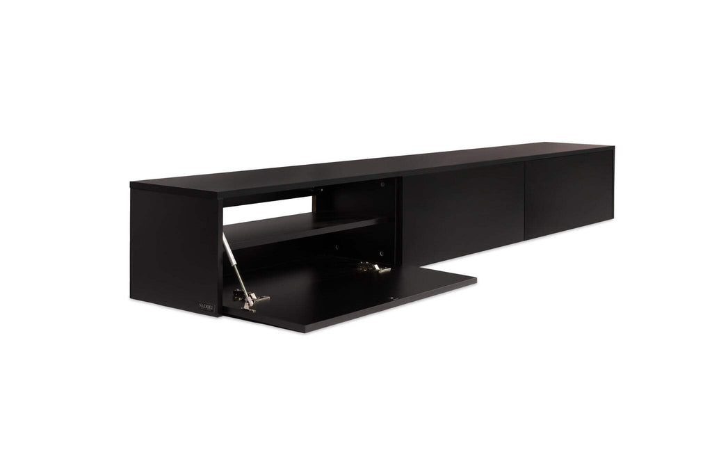 Meuble TV noir mat