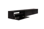 Meuble TV noir mat