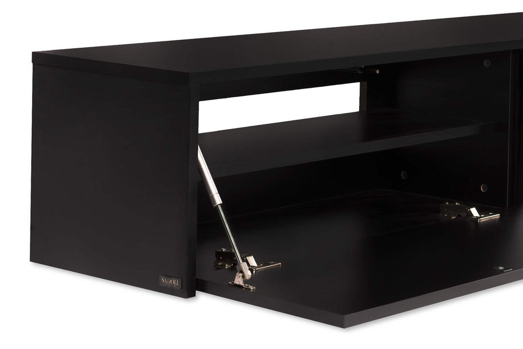 Meuble TV noir mat
